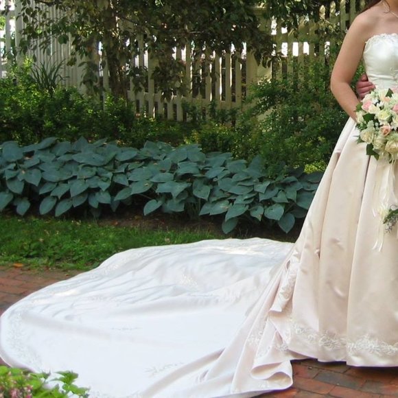 Mon Cheri Wedding Dress Size 12 - Picture 10 of 12